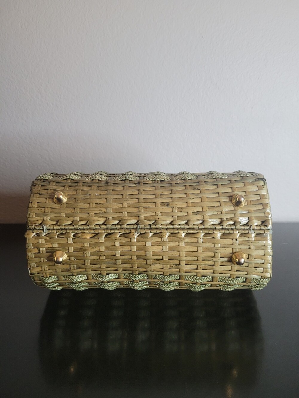 Vintage  Bally   Woven Straw bag - Picture 6 of 12